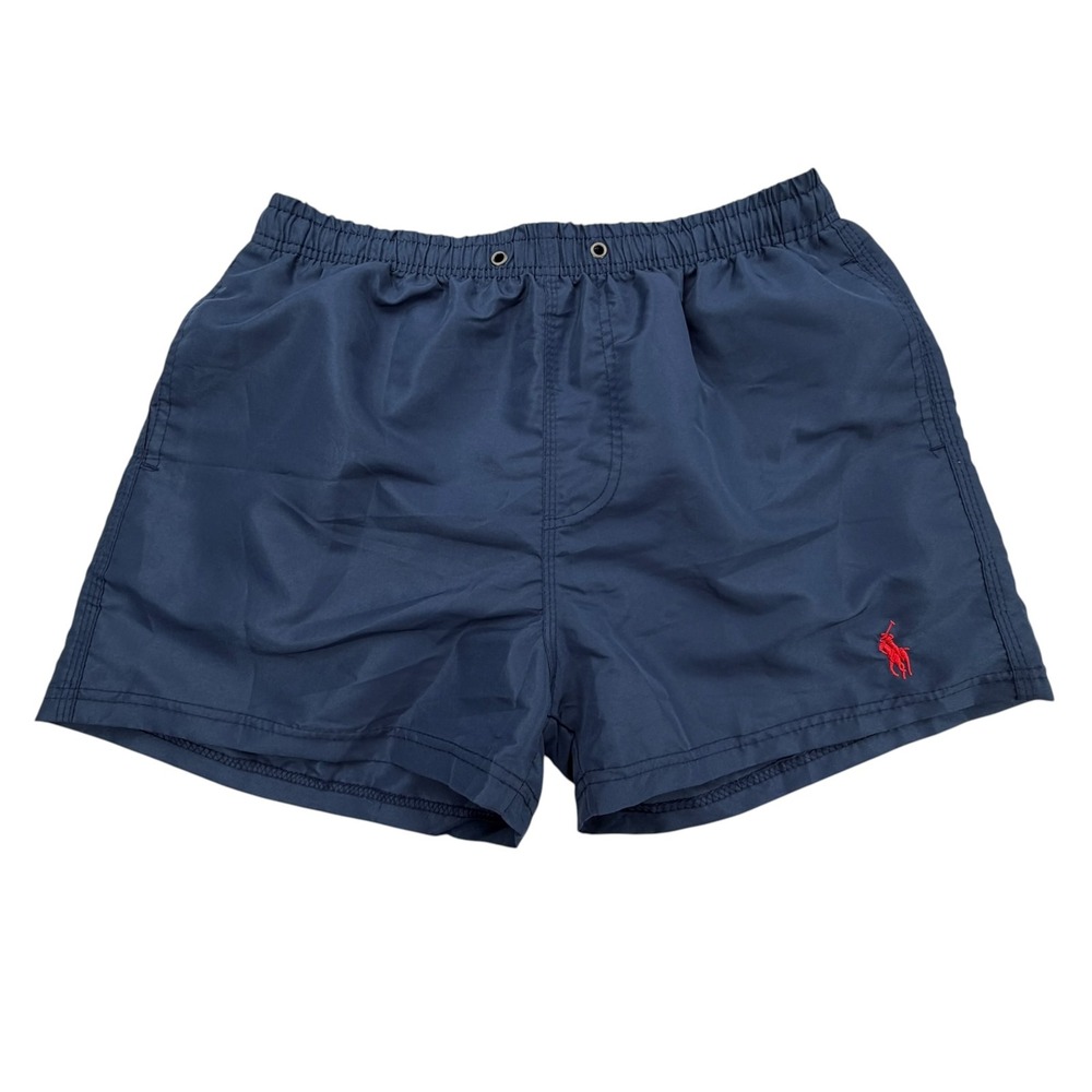 Polo Ralph Lauren Swim Trunks Shorts Mens 2XL Blue Mesh Lined Drawstring New